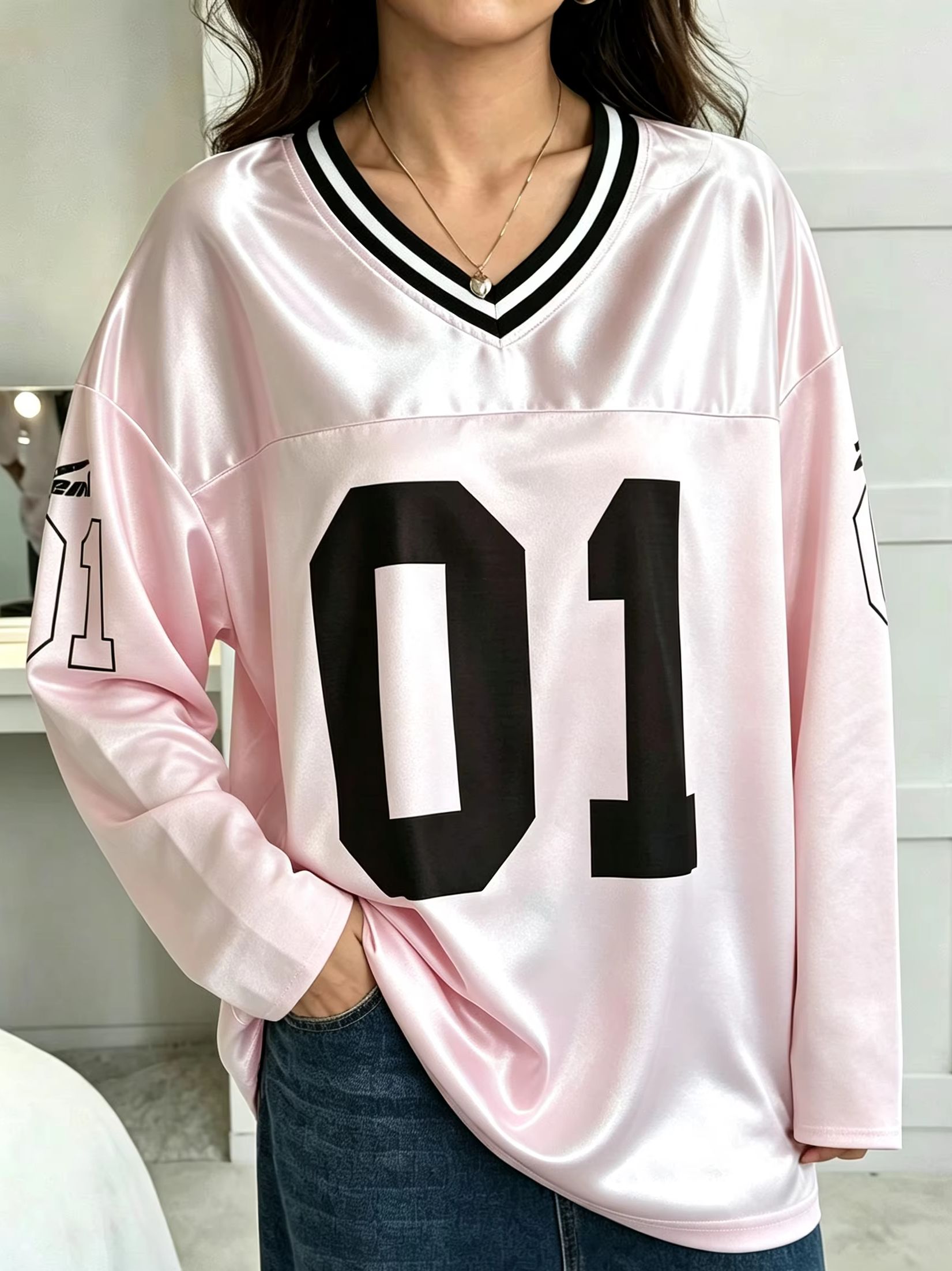 Street Fashion Female - Men's Women Men Vintage Long Sleeve