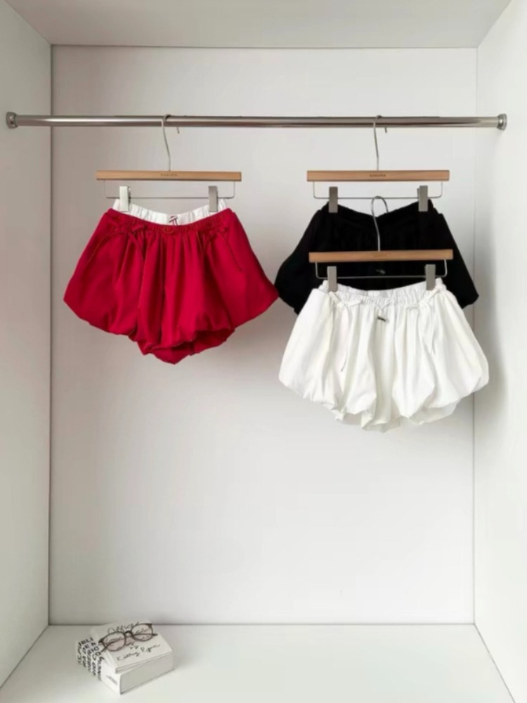 Japanese Street Fashion Female - High Waist Solid Bud Shorts Lolita
