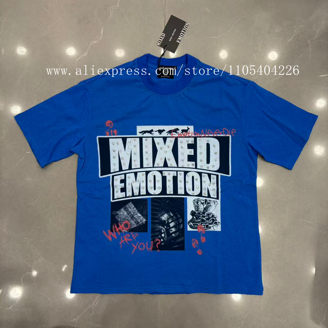 Street Fashion Look - High-quality trendy short-sleeve T-shirt with washed-out