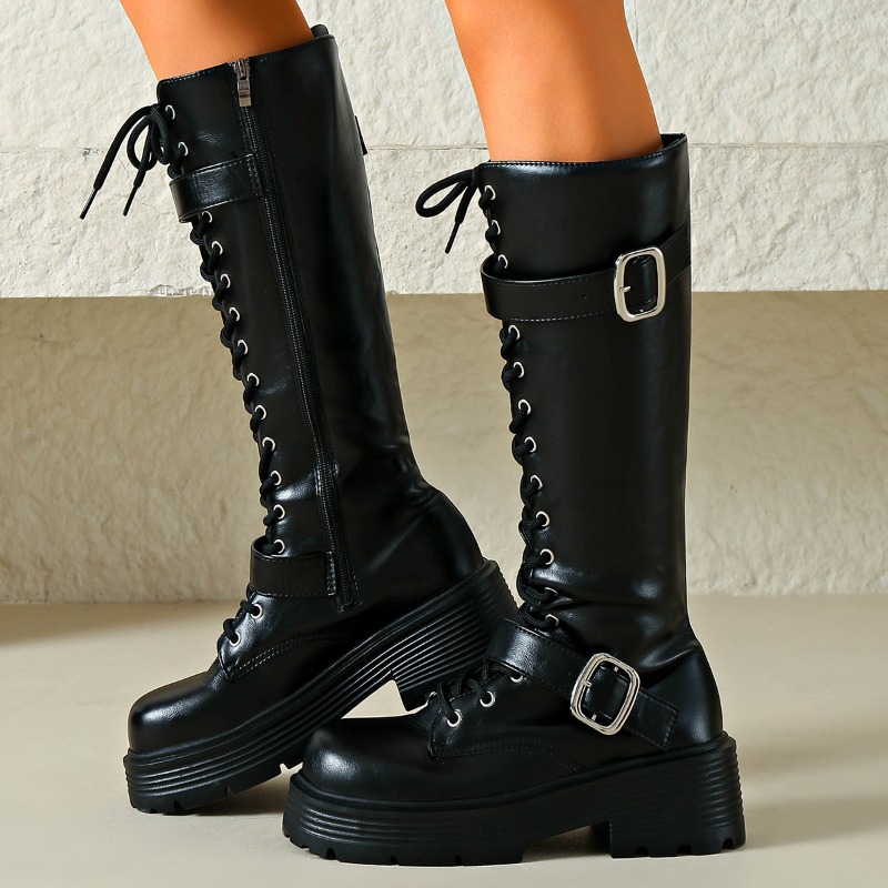 Platform Chunky Sole Women Kne - огляд і ціна Street Fashion Punk