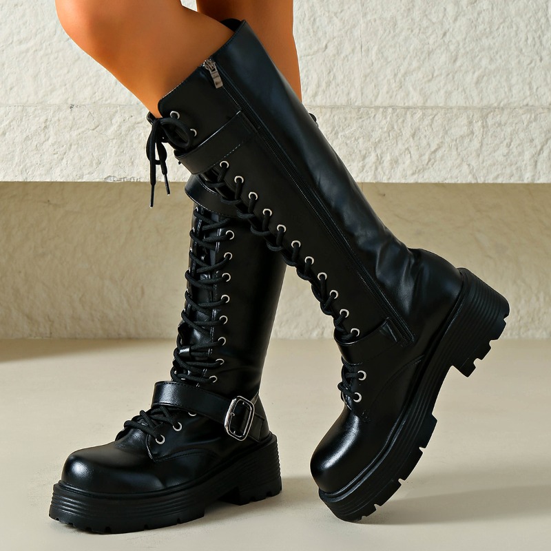 Platform Chunky Sole Women Kne - огляд і ціна Street Fashion Punk