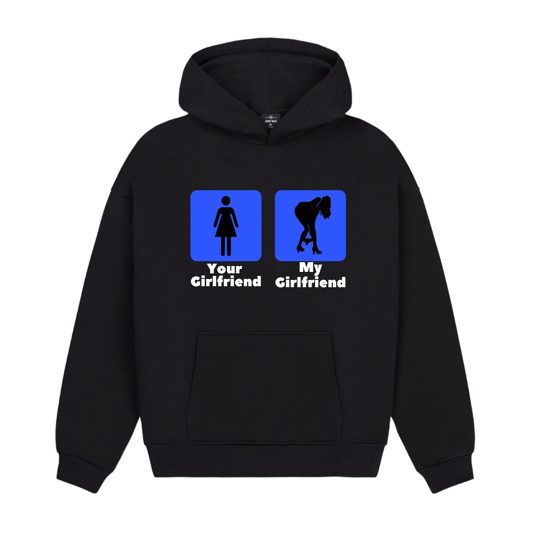 Your Girl Vs My Girl Hoodie Fa - огляд і ціна Street Fashion Vs High Fashion