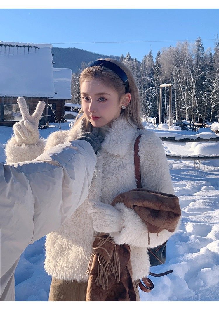 Lamb Wool Jacket For Woman Bik - огляд і ціна Street Fashion Look