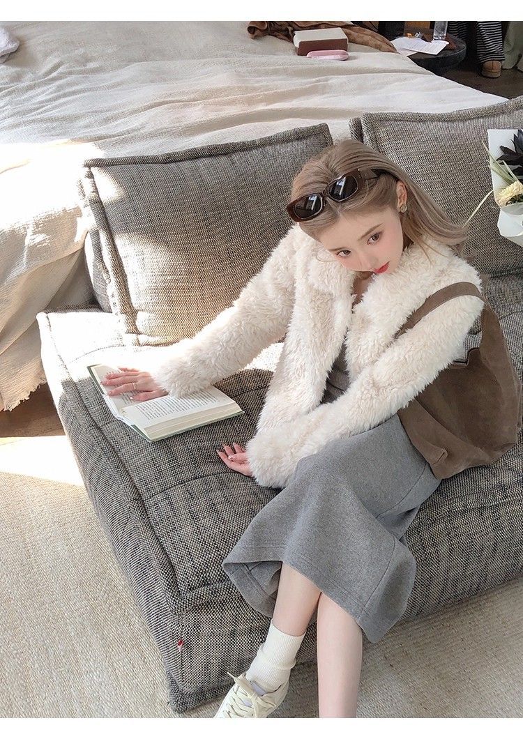 Lamb Wool Jacket For Woman Bik - огляд і ціна Street Fashion Look