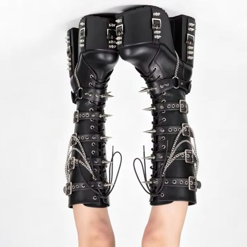 Punk-Style Platform Motorcycle - огляд і ціна Street Fashion Punk