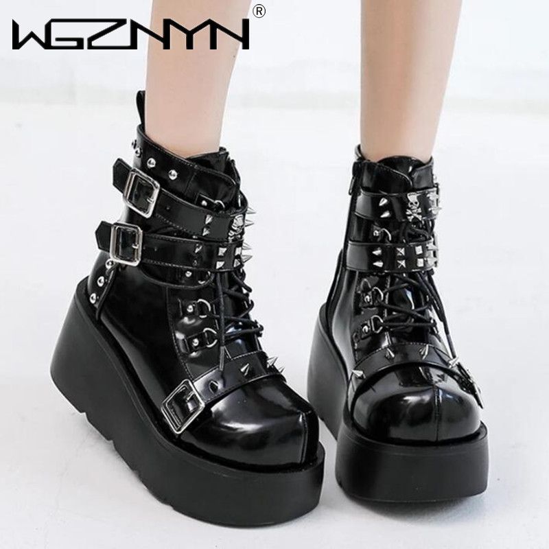 NEW Ladies Wedges High Heels B - огляд і ціна Street Fashion Punk