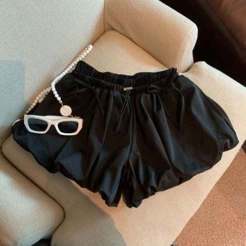 High Waist Solid Bud Shorts Lo - огляд і ціна Japanese Street Fashion Female