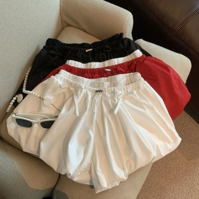 High Waist Solid Bud Shorts Lo - огляд і ціна Japanese Street Fashion Female