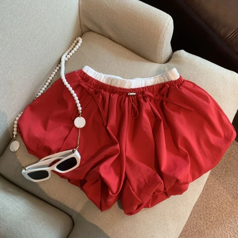 High Waist Solid Bud Shorts Lo - огляд і ціна Japanese Street Fashion Female
