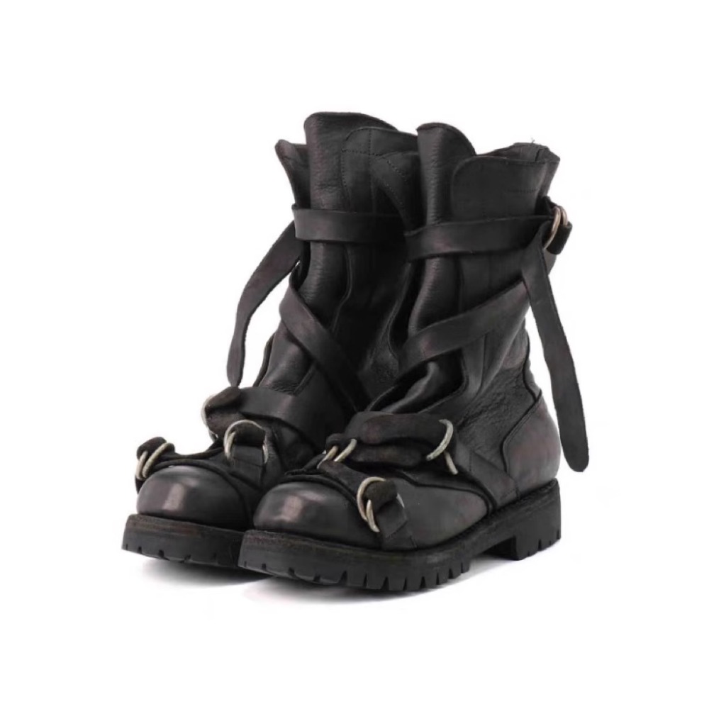 Men's Leather Motorcycle Boots - огляд і ціна Street Fashion Punk