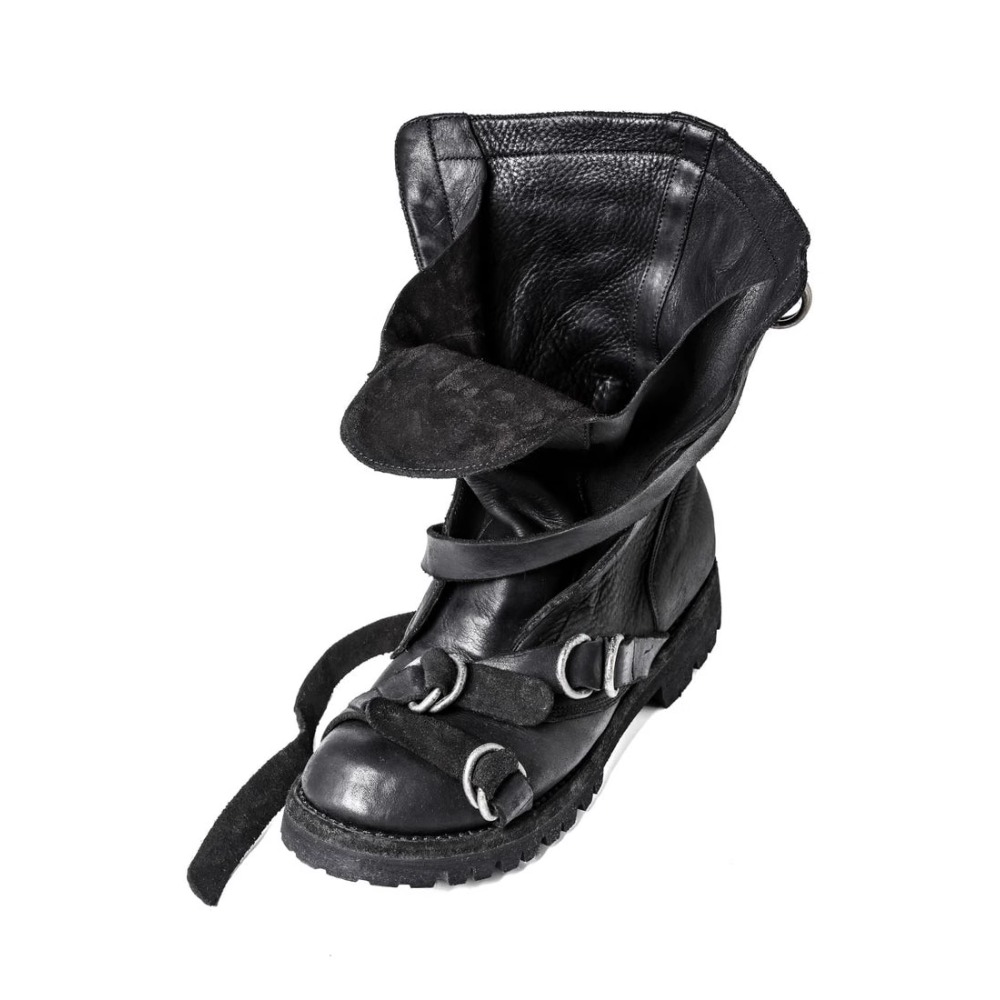 Men's Leather Motorcycle Boots - огляд і ціна Street Fashion Punk